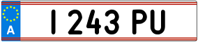 Truck License Plate